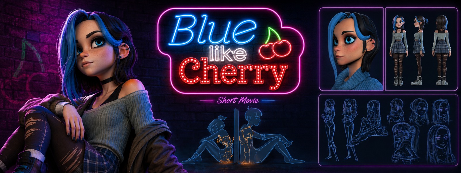 Blue Like Cherry banner artwork